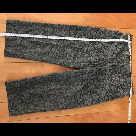 Isda & Co Brocade Crop Pants in Light Olive Size 8 - Picture 7 of 7